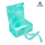 Gift N Greet 1Pcs Large Multipurpose Gift Box Decorative Folding Paper Gift Box with Ribbon | Paper Gift Hamper Boxes for christmas wedding Return Gifts, | gift boxes for Return Gifting (Green Rigid Box) - Image 5