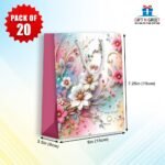 Gift N Greet Paper Gifts Bags with Rope Handle | ( Pack Of  )| 230 GSM Strong Paper | Floral Designer Bag | Eco-Friendly & Reusable | Twist Lock Handle | Gifts holder bag for Parties & Gifting - Image 5
