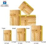 Gift N Greet Gift Box Sets Of-3 Luxury Gift Box Set with Ribbon for Packaging Multipurpose Gift Hampers | Boxes for Presents Diwali Christmas Wedding Birthdays Special Occasions (Gold) - Image 3