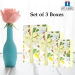 Gift N Greet Gift Box Sets Of-3 Luxury Gift Box Set with Ribbon for Packaging Multipurpose Gift Hampers | Boxes for Presents Diwali Christmas Wedding Birthdays Special Occasions (Cream) - Image 6