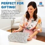 Gift N Greet 1Pcs Small Multipurpose Gift Box Decorative Folding Paper Gift Box with Ribbon | Paper Gift Hamper Boxes for christmas wedding Return Gifts, | gift boxes for Return Gifting (Grey Rigid Box) - Image 2