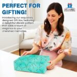 Gift N Greet 1Pcs Large Multipurpose Gift Box Decorative Folding Paper Gift Box with Ribbon | Paper Gift Hamper Boxes for christmas wedding Return Gifts, | gift boxes for Return Gifting (Green Rigid Box) - Image 6