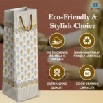 Gift N Greet Wine Bottle Gift Bags with Rope Handle (Set Of- ) | Designer Paper Wine Bags | wine bottle holder bag for Parties & Gifting | Traditional Theme - Image 5