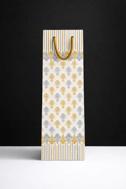Paper Wine Bags Traditional Theme Front Shot