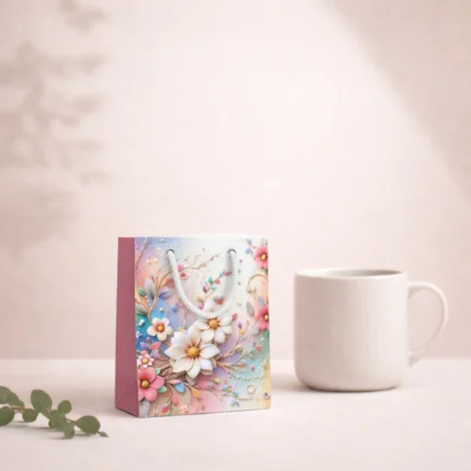 Paper Gift Bags – Floral Design (Nano) Display Shot