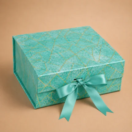 Foldable Box Marble - Closed - Green