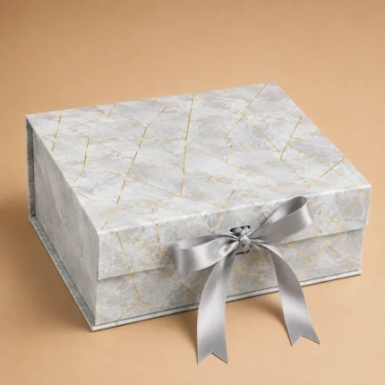 Foldable Box Marble - Closed - Grey