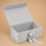 Foldable Box Marble - Open - Grey