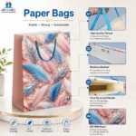 Paper Gift Bags – Feather Design Infographic