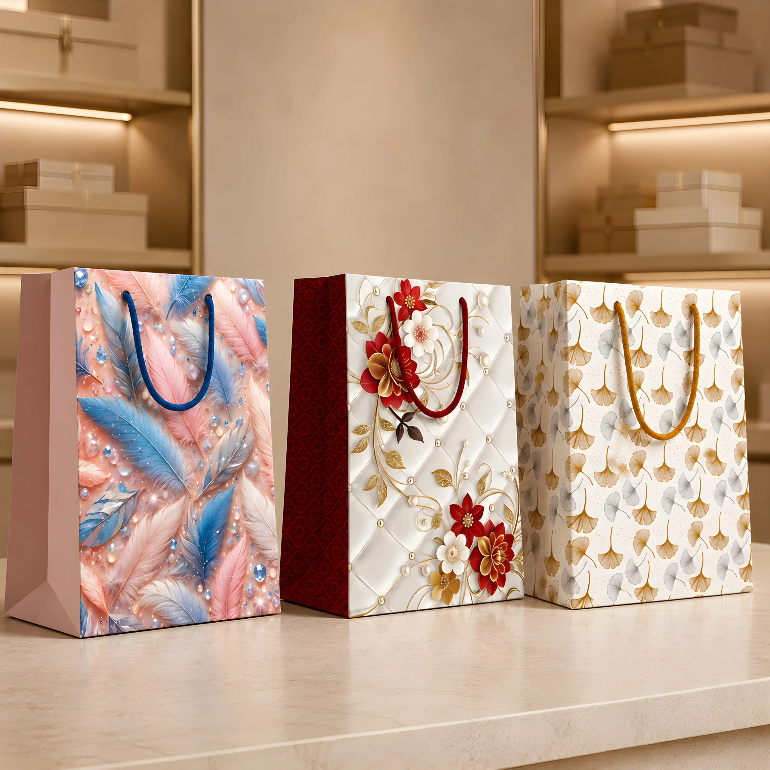 Designer Paper Gift Bags-GiftnGreet