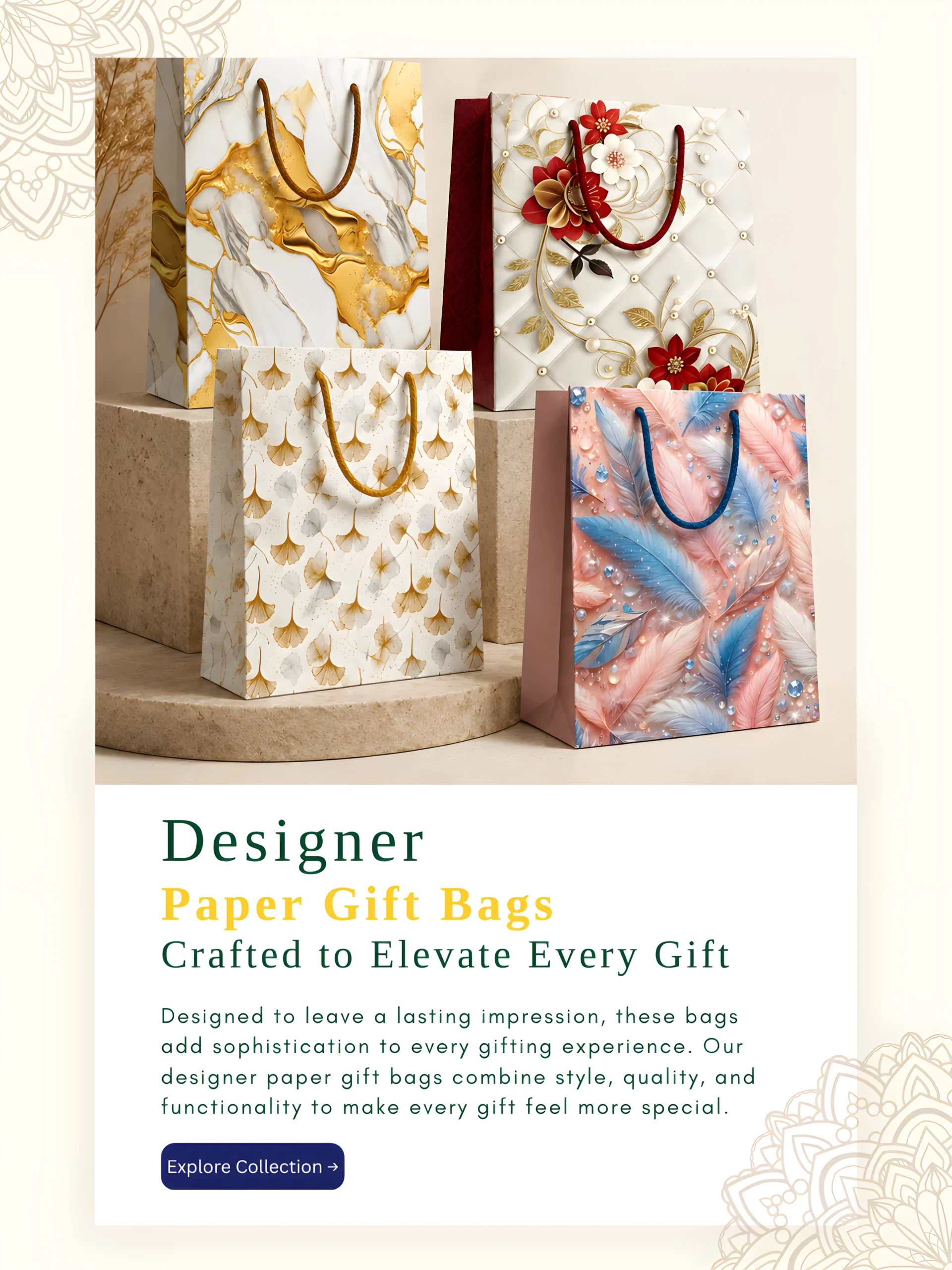 Designer Paper Gift Bags Crafted to Elevate Gifting
