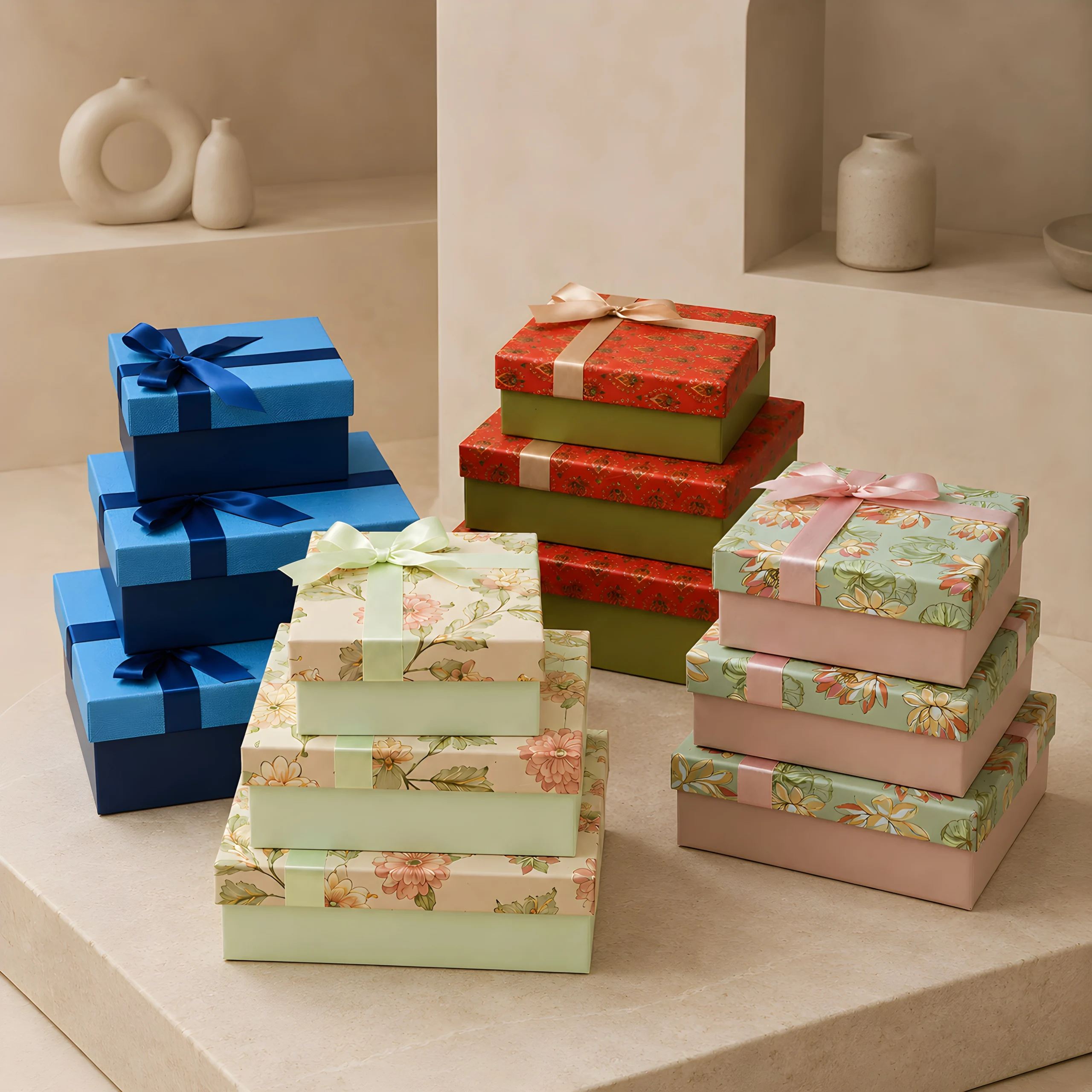 Square Gift Box Sets-GiftnGreet