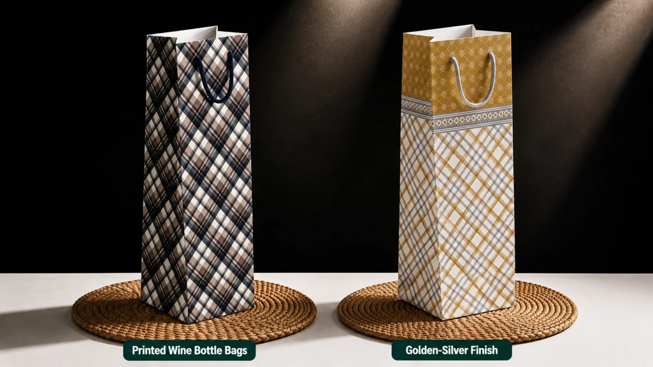 Available Wine Bottle Gift Bag Designs