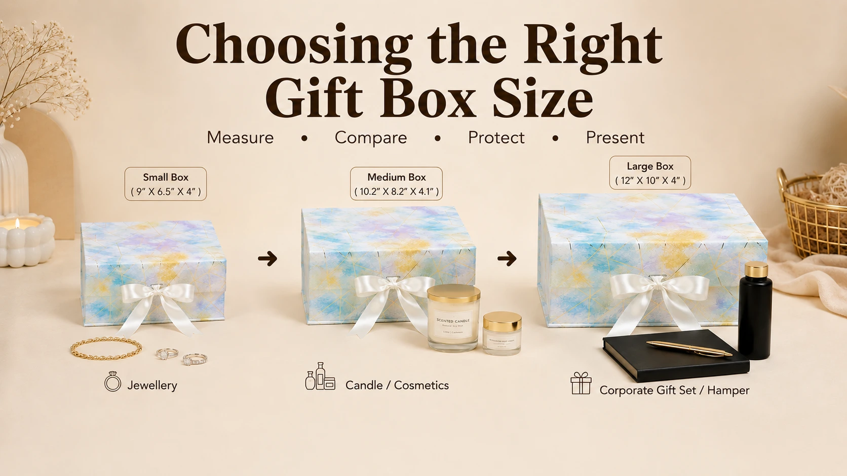 Choosing the Right Gift Box Size A Complete Gift Box Size Guide