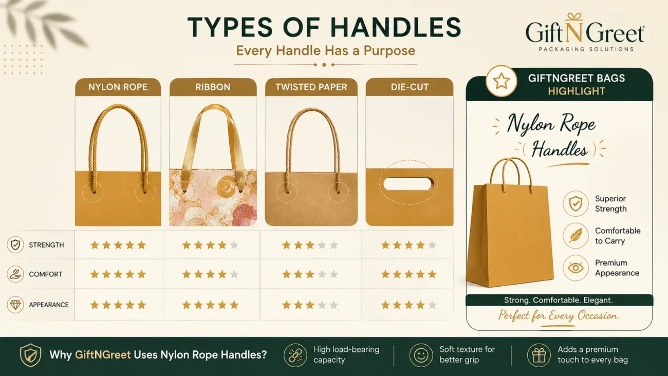 Gift Bags with Handles Why Handle Style Matters