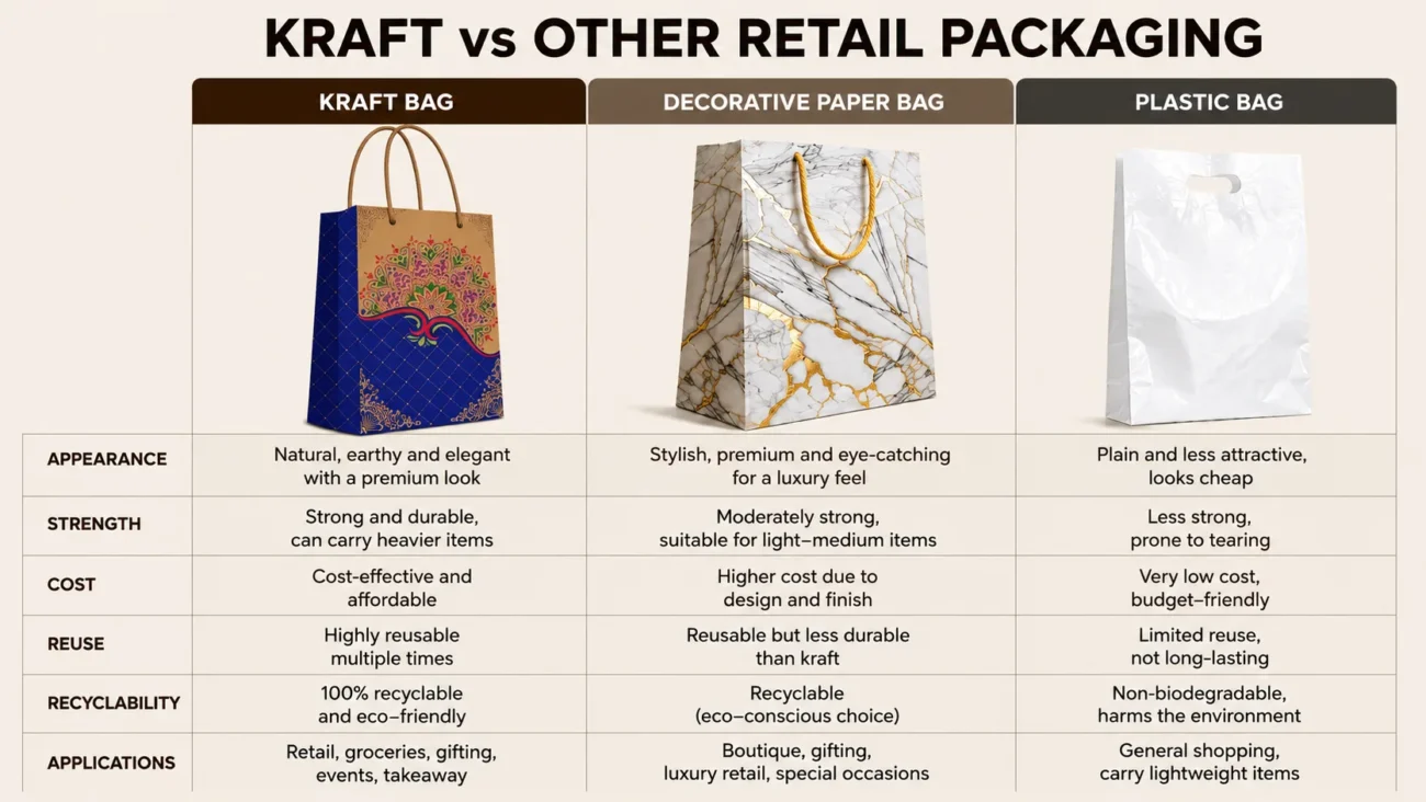 Kraft vs Other Retail Packaging