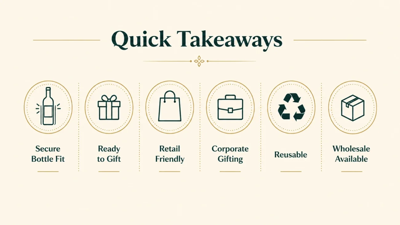 Quick Takeaways for Wine Paper Bags