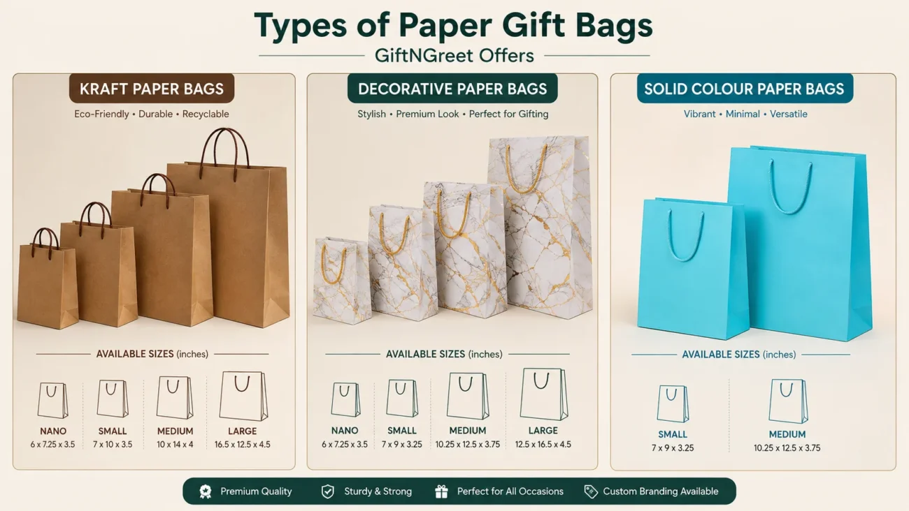Types of Paper Gift Bags GiftNGreet Offers