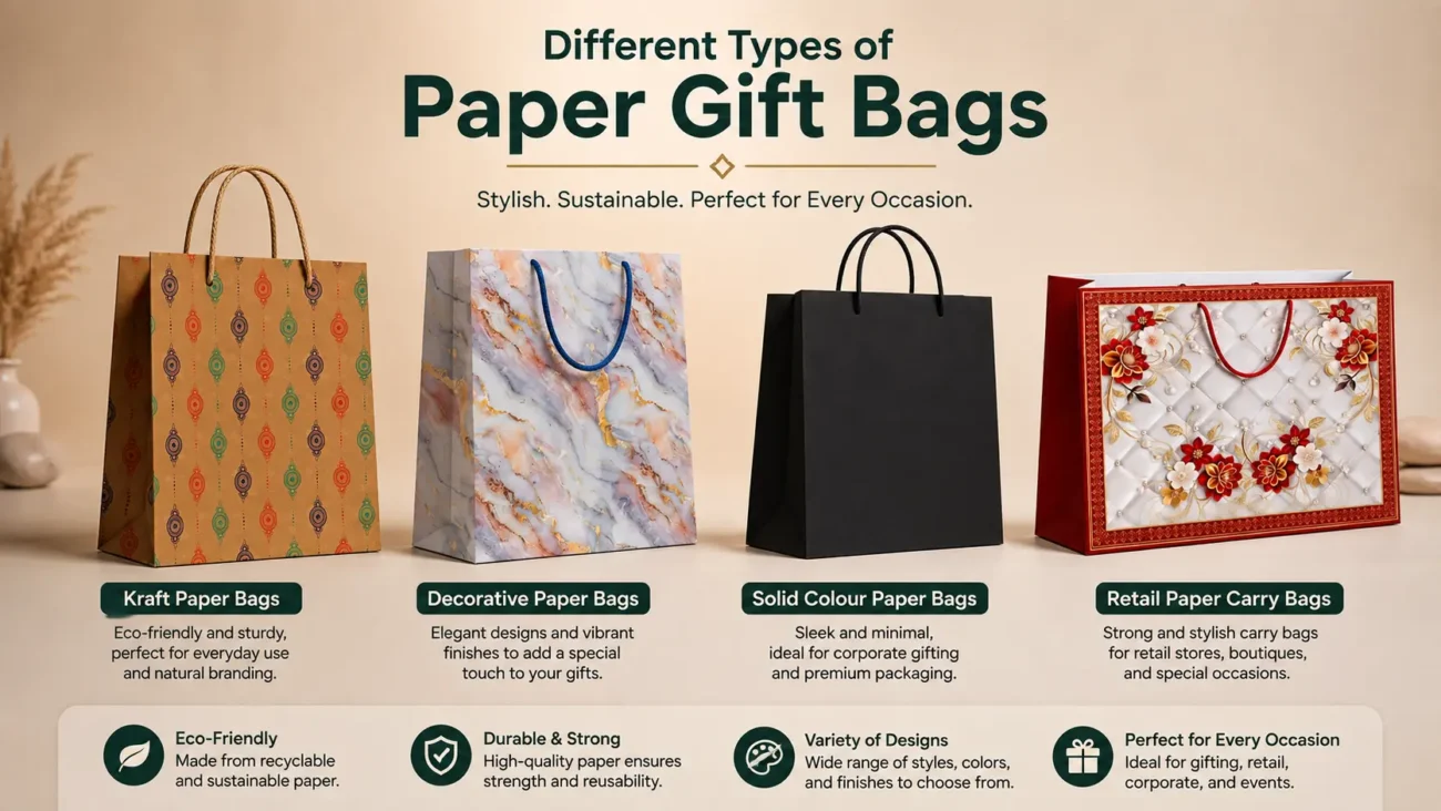 Types of Paper Gift Bags for Retail Stores
