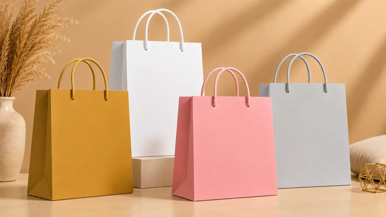 A Practical Example Solid Color Paper Bags as a Consistency Tool