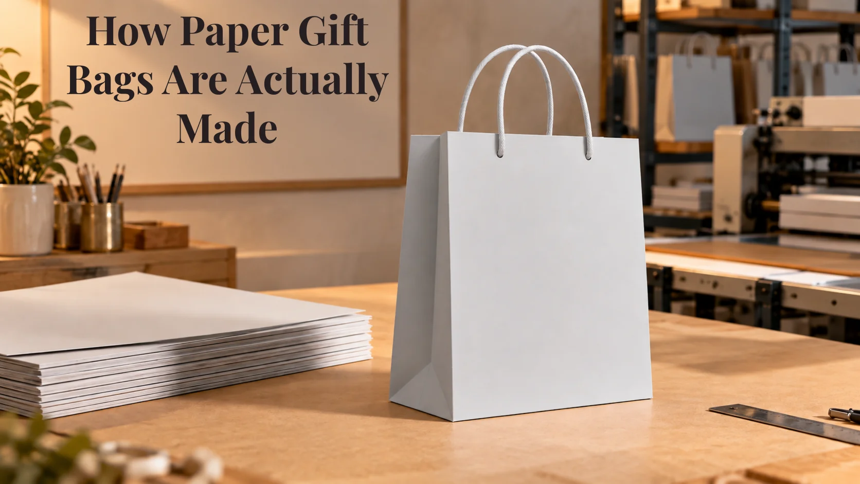 How Paper Gift Bags Are Actually Made