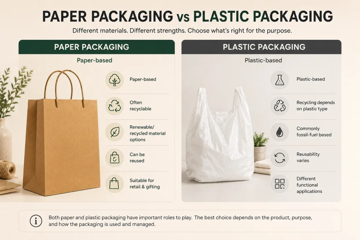 Sustainable Paper Packaging vs Plastic Packaging