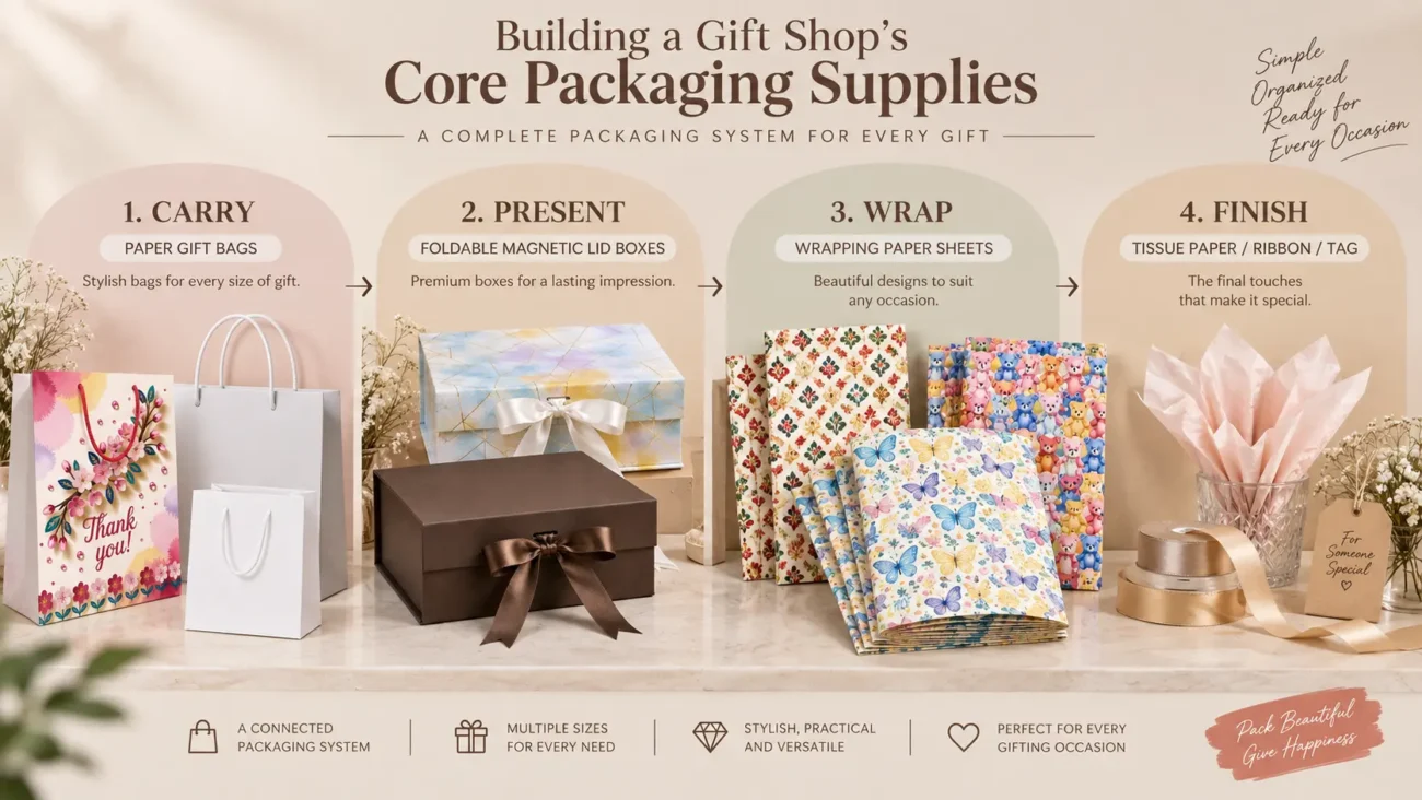 Building a Gift Shop Core Packaging Supplies