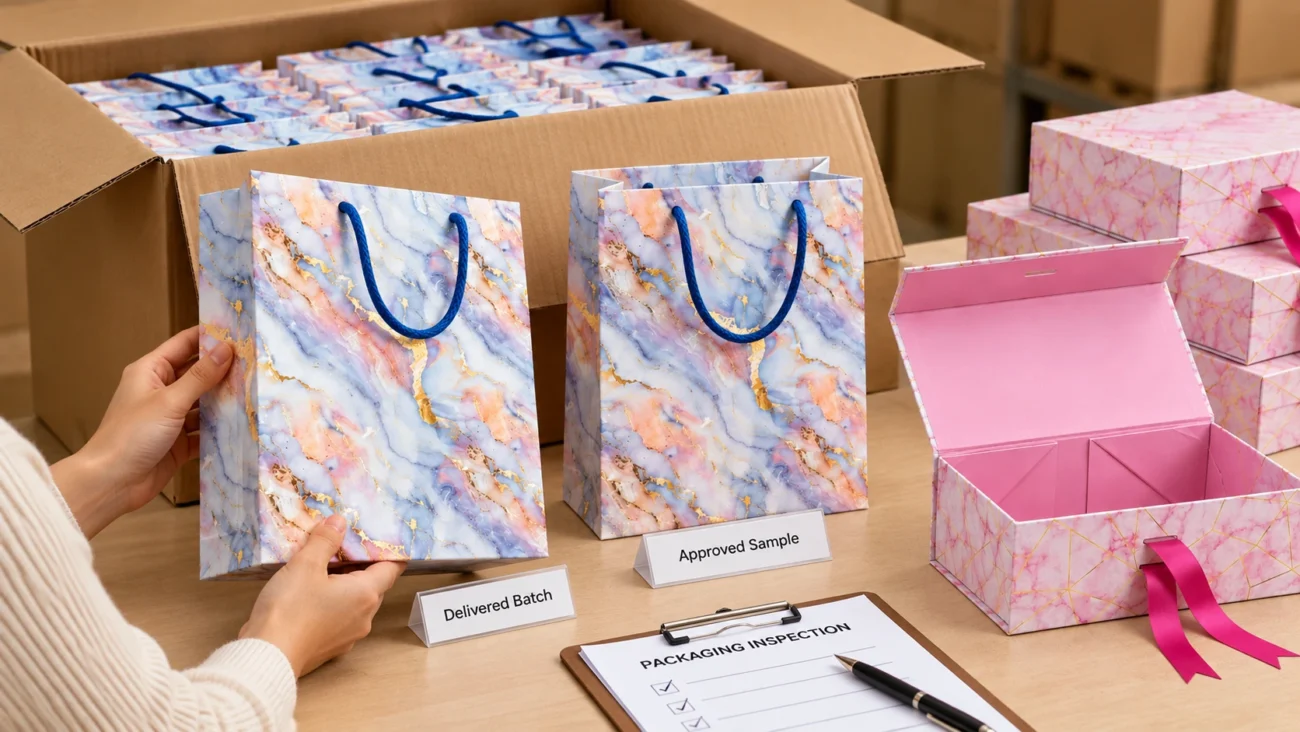 Gift Packaging:
Inspect on Arrival, Before You Sign Off